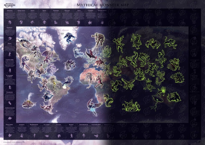 Maailma müütiliste tegelaste kaart