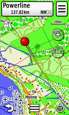 Regio metsaeraldiste teemakiht Garmini GPS-seadmetele