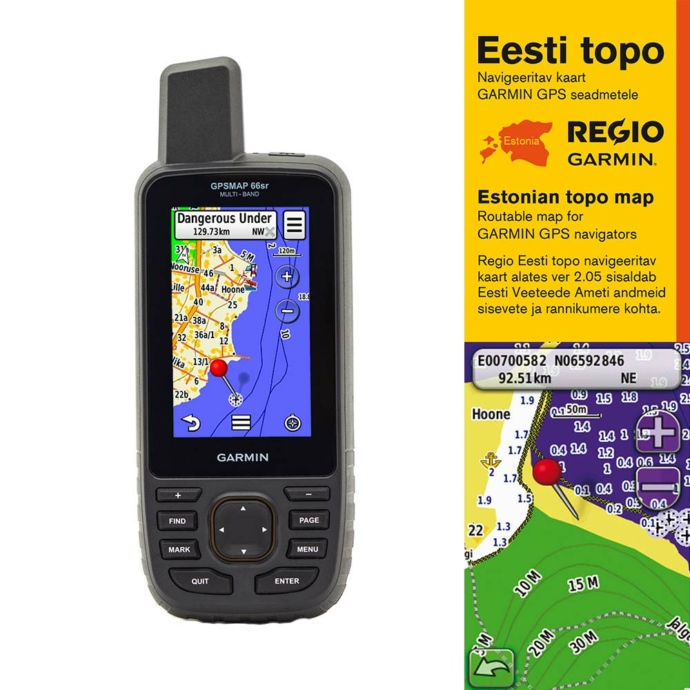 Regio GPS-kaardid garmini seadmetele, Eesti topo