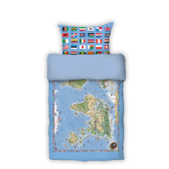 Regio voodipesukomplekt maailma piltkaart