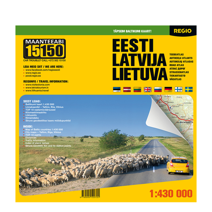 Regio road atlas of Baltic States