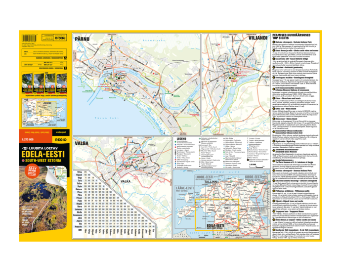 Regio Edela Eesti turismikaart