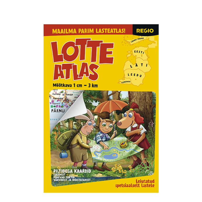 Regio Lotte atlas - Eesti, Läti ja Leedu lähiümbrusega