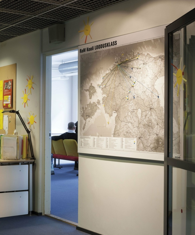 Estonian map in Rocca al Mare school. Photo: Toomas Tuul
