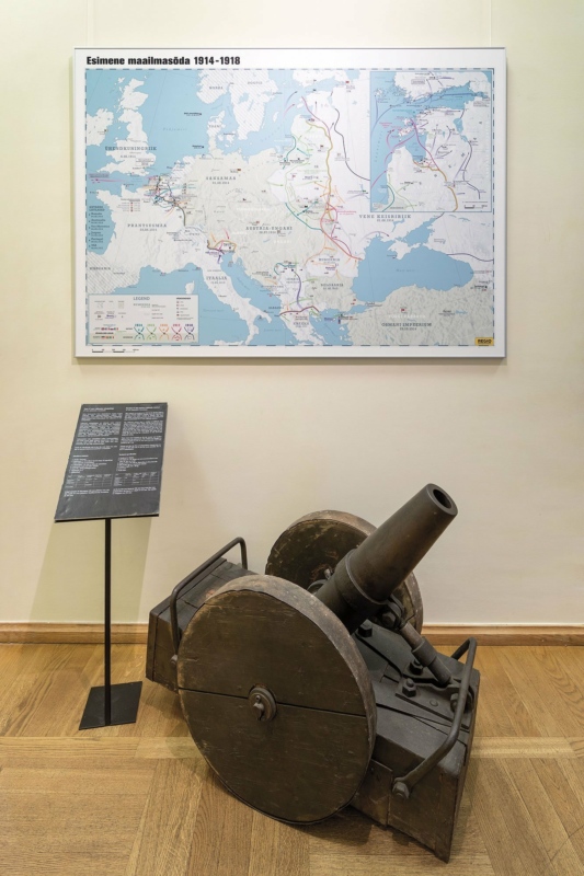 World War I map at Estonian war Museum. Photo: Toomas Tuul