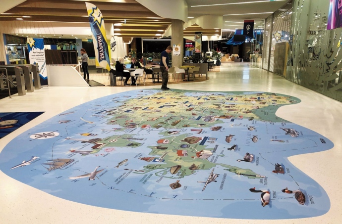 Illustrative map of Estonia in Super Skypark