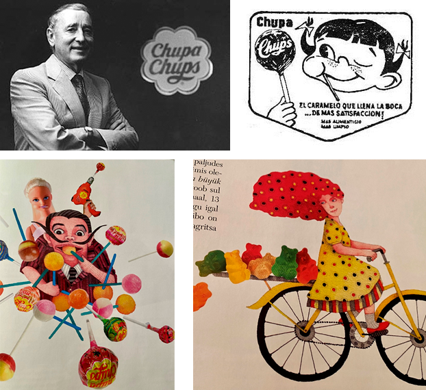 Piltidel on Ernic Bernat, Chupa Chups reklaam, pildid Maiasmoka atlasest