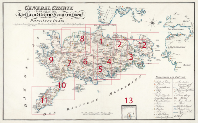 Saaremaa atlas 1836 kokkuseadeleht