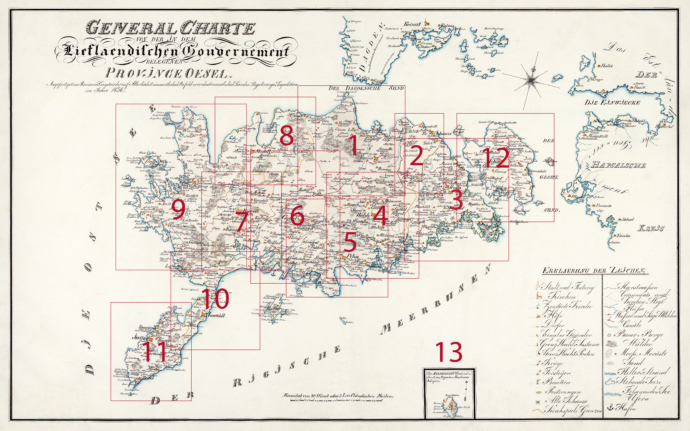 Saaremaa atlase 1836 kokkuseadeleht