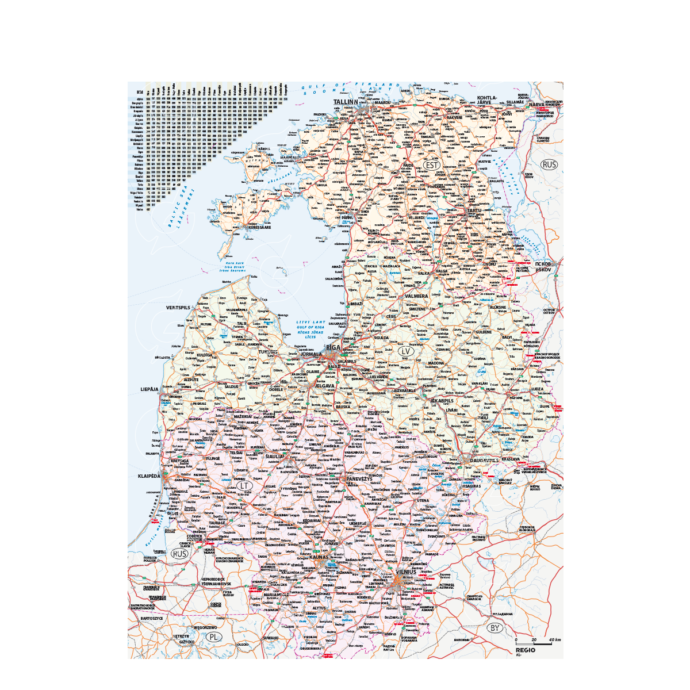 Baltic states map file