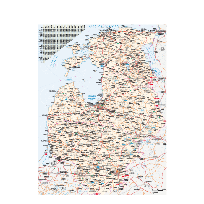 Baltic States map file