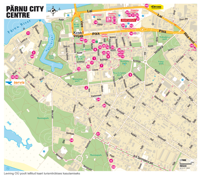 Regio Pärnu kesklinn, kaardifail