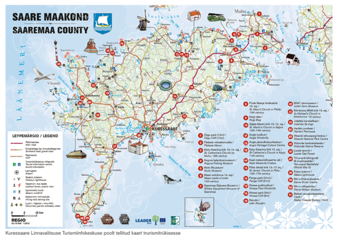Regio Saaremaa kaardifail piltidega