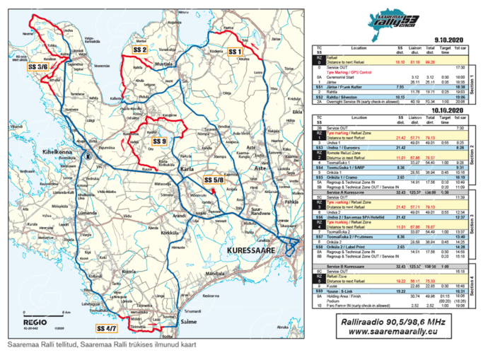 Regio rallikaardid, kaardifail