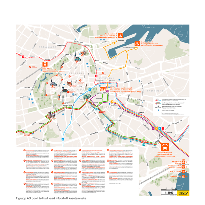 Tallinn, mapfile, public transport