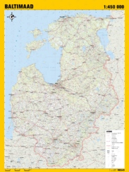 Administrative map of Baltic States