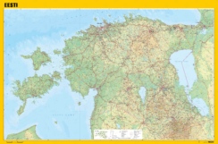 Eesti füüsiline kaart, detailne
