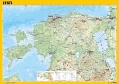 General Physical Map of Estonia