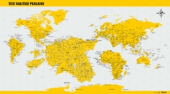 Regio maailma ja Eesti reisikaart kollane