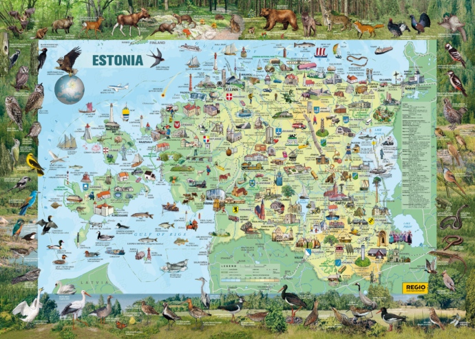 Regio Eestimaa piltkaart inglise keeles