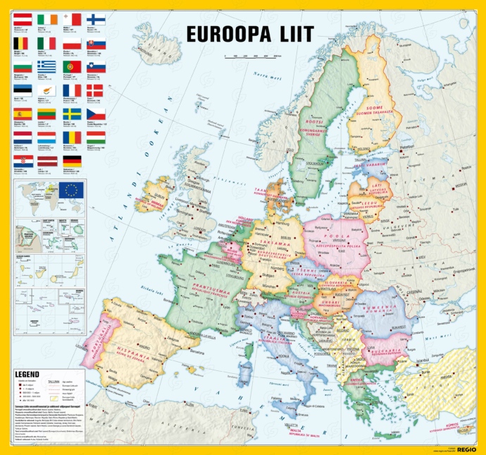 Euroopa Liit, seinakaart