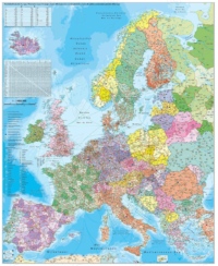 Euroopa postikoodidega kaart