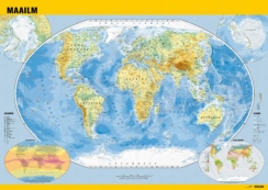 Regio maailma füüsiline seinakaart