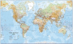 Maailma füüsiline seinakaart, Maps International