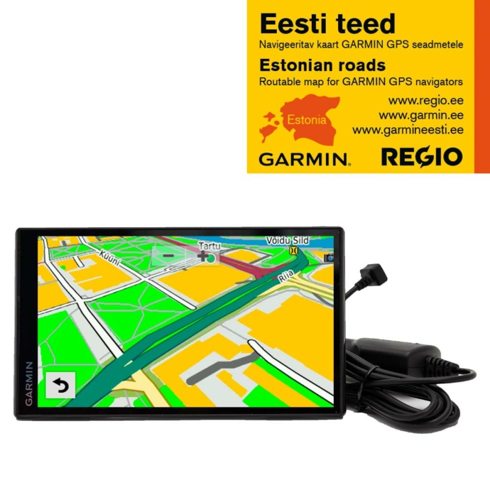 Regio Eesti teede kaart Garmini seadmetele