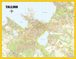 Wall map of Tallinn