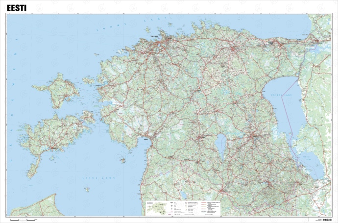 Eesti metsadega kaart