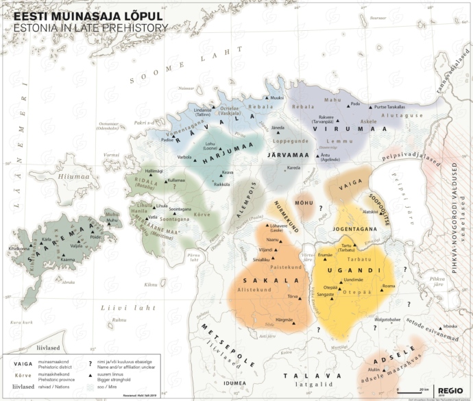 Rahvusatlas. Eesti muinasaja lõpul