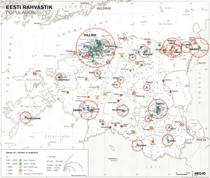 Rahvusatlas Eesti rahvastik