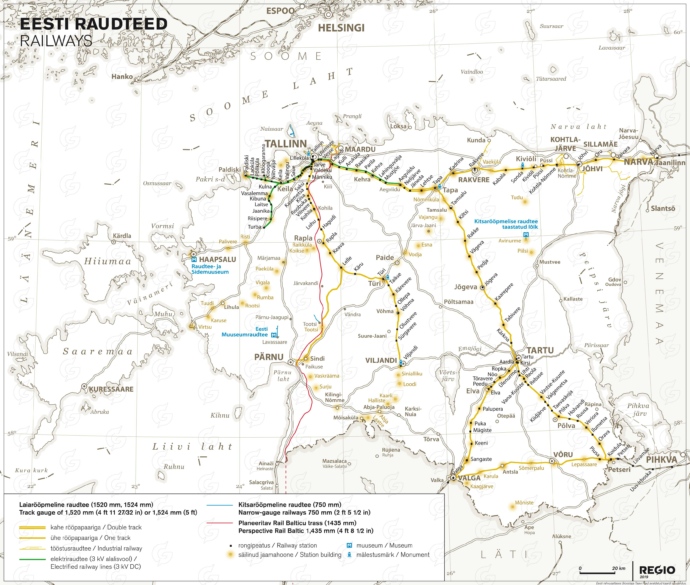 Rahvusatlas Eesti raudteeliiklus