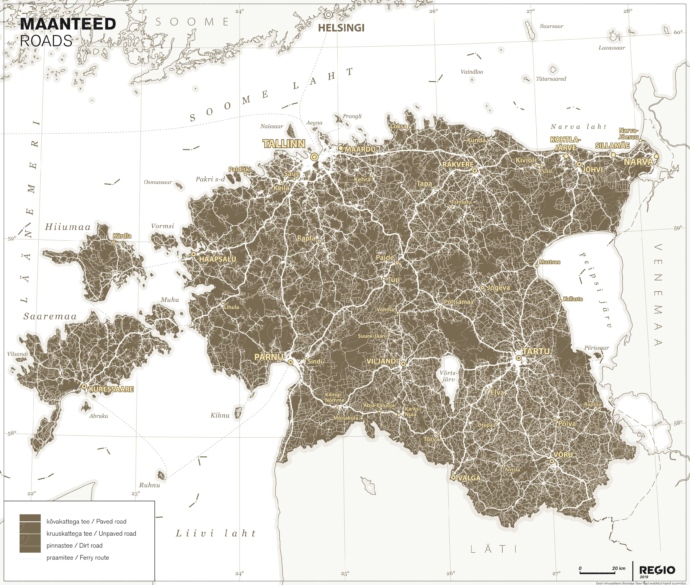 Rahvusatlas Eesti maanteed