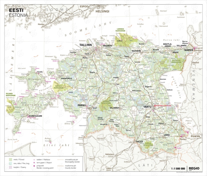 Rahvusatlas Eesti metsad ja rahvuspargid