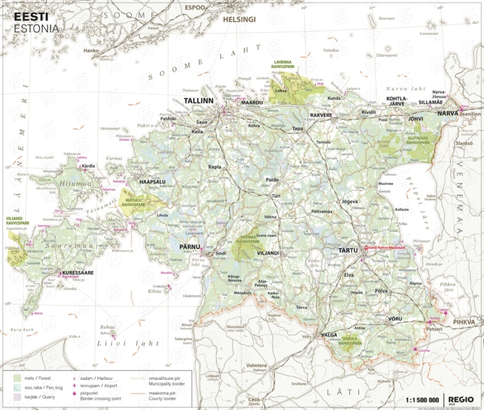 Rahvusatlas Eesti metsad ja rahvuspargid