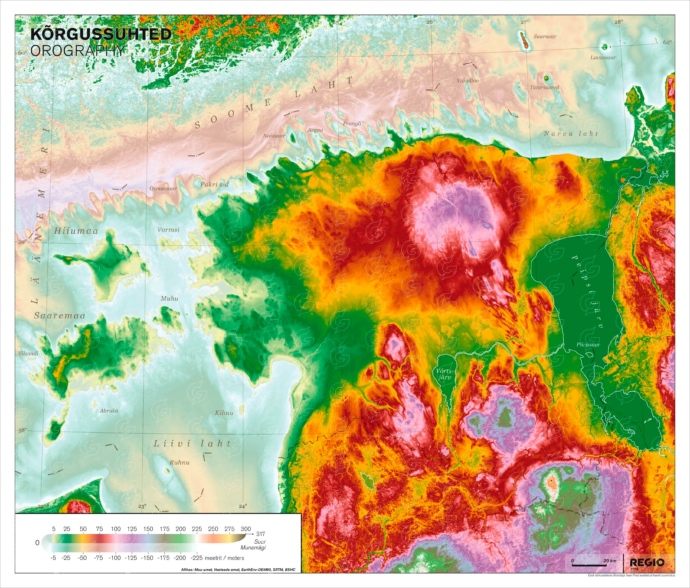 Eesti kõrguste kaart