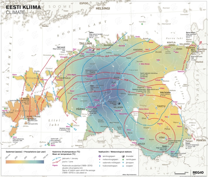 Rahvusatlas Eesti kliima