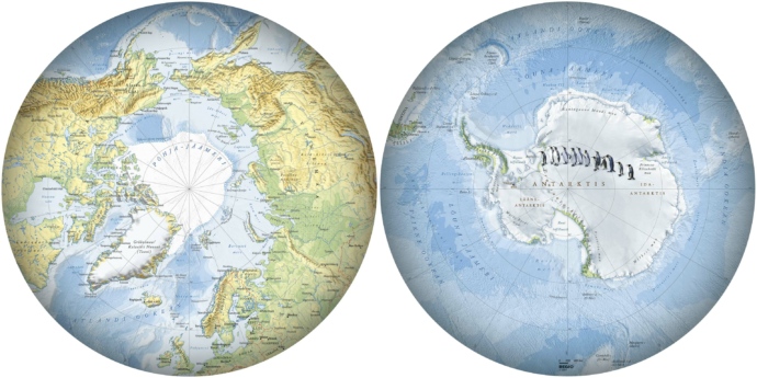 Poolused Arktika ja Antarktika Regio