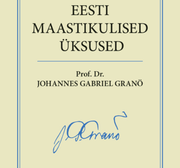 Eesti maastikulised üksused Johannes Gabriel Granö