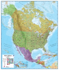 Põhja-Ameerika riikide kaart Maps International