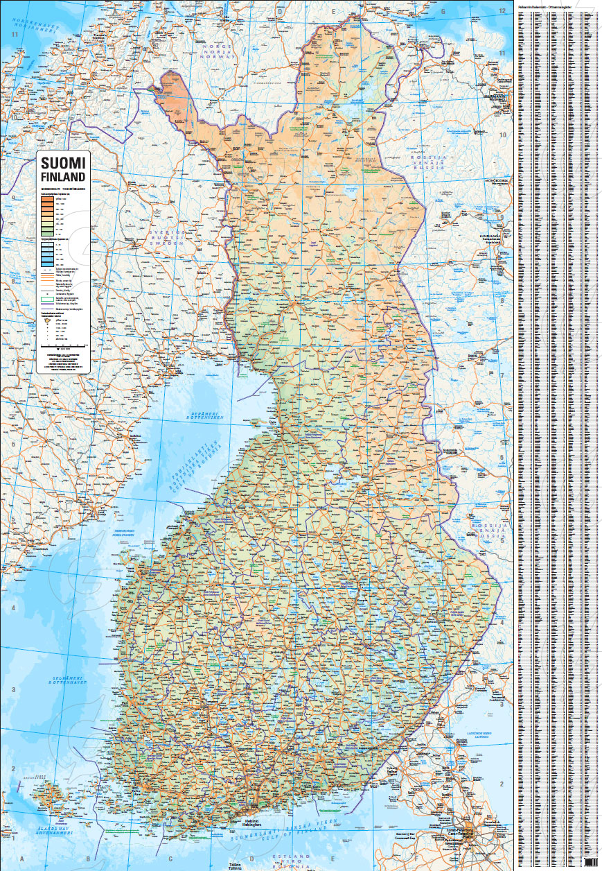 Karttakeskus: Finland - Regio
