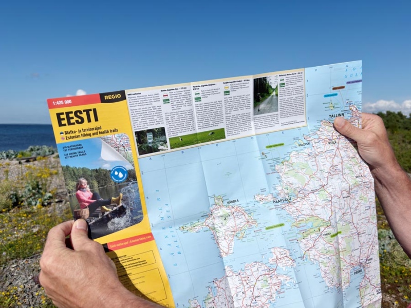 Voldikkaart Eesti matka- ja terviserajad kasutuses