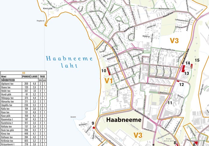 Viimsi valla teehoolduskaart aastast 2016