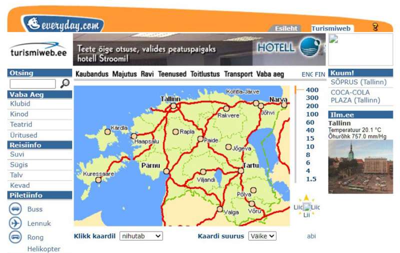 Regio kaardirakendus Everyday