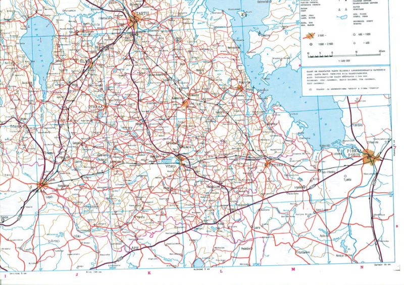 Regio Eesti teed 1989 piir