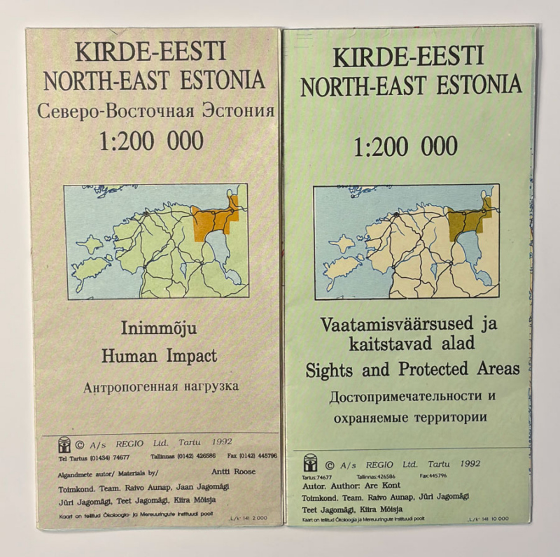 Kirte-Eesti teemakaartide kaaned
