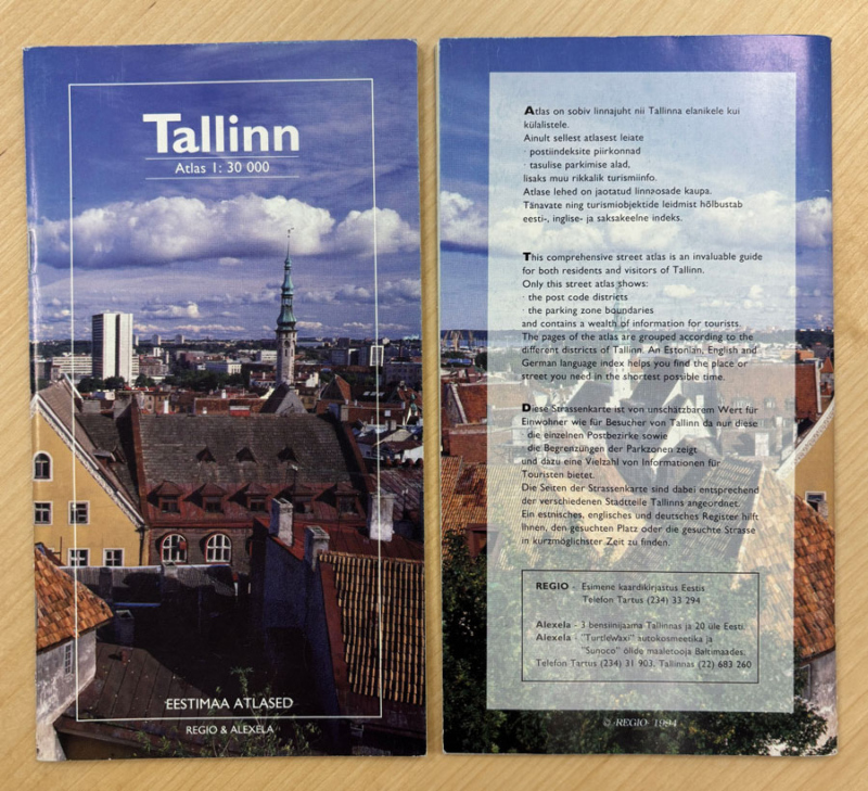Tallinna atlase esikaas