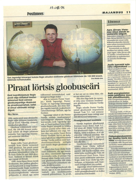 Artikkel - Piraat lörtsis gloobuseäri
